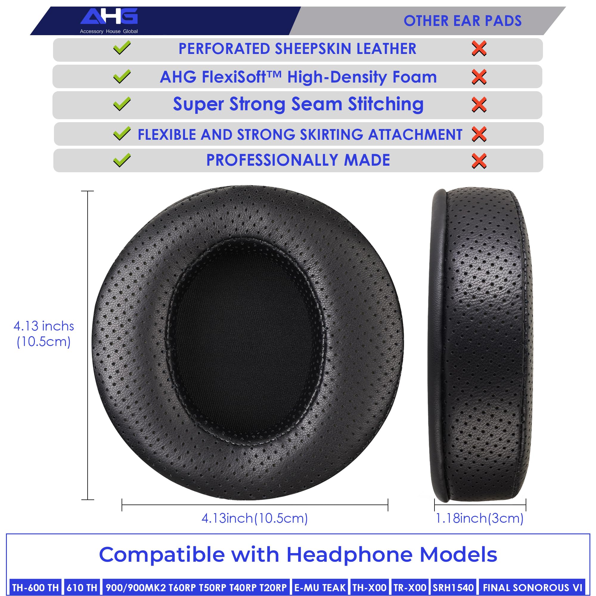 Amazon | アップグレード 穴あきシープスキンイヤーパッド Fostex TH